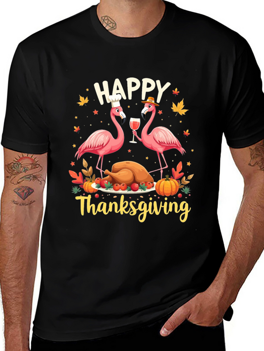 Happy Thanksgiving Flamingo T-Shirt