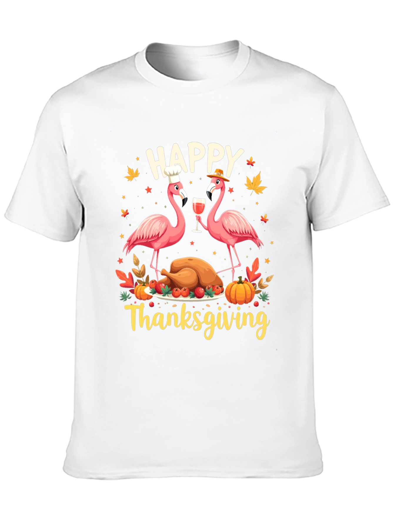 Happy Thanksgiving Flamingo T-Shirt