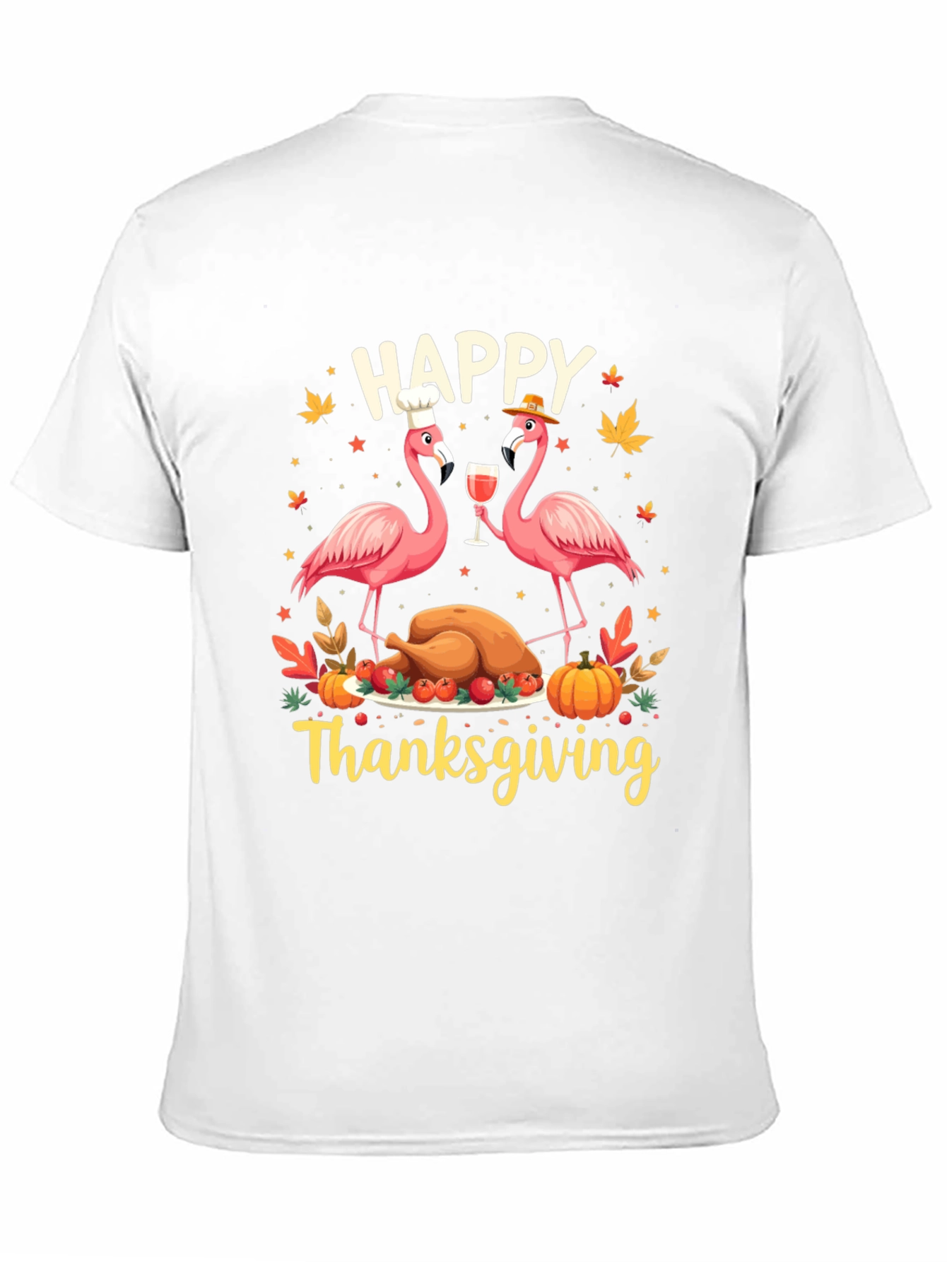 Happy Thanksgiving Flamingo T-Shirt