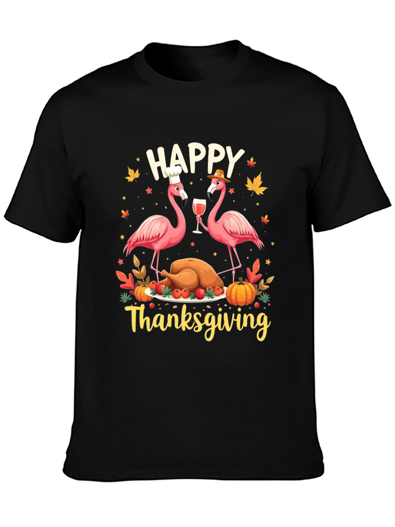 Happy Thanksgiving Flamingo T-Shirt