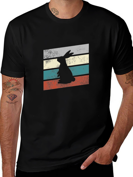 Retro Rabbit Tee - Vintage Style Bunny Graphic T-Shirt