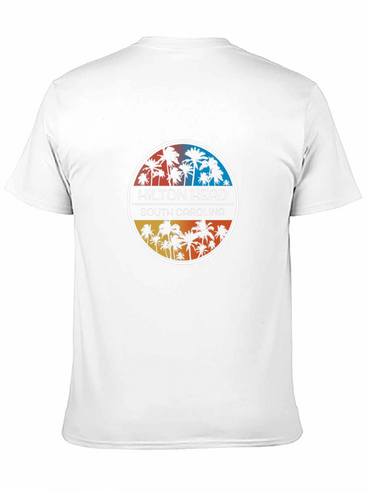Hilton Head South Carolina Palm Tree Graphic Tee