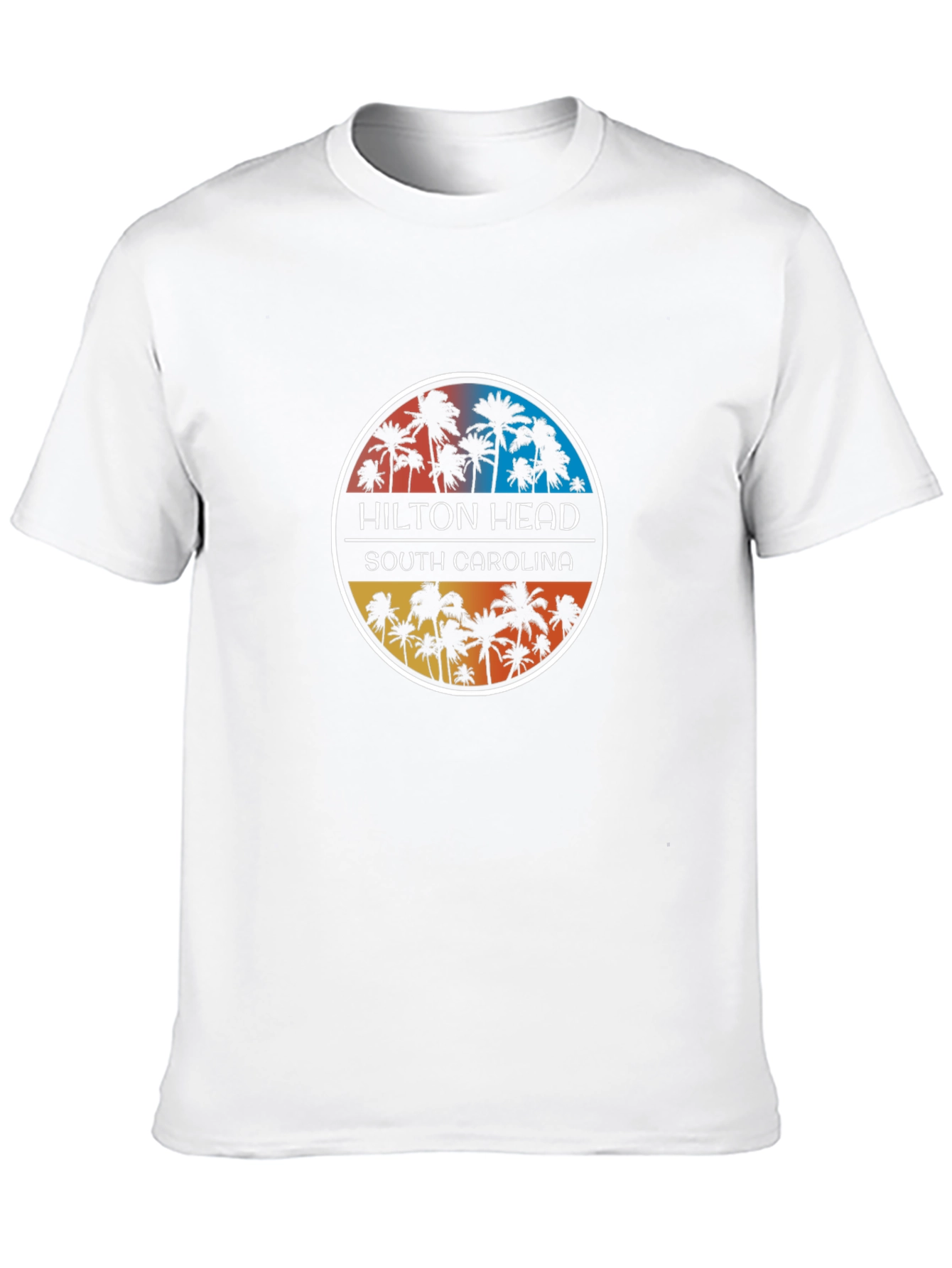 Hilton Head South Carolina Palm Tree Graphic Tee