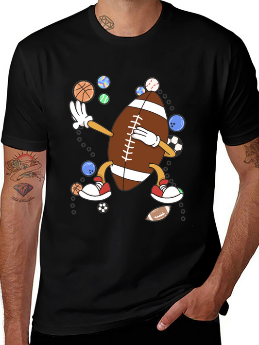 Sports Dabbing Football T-Shirt