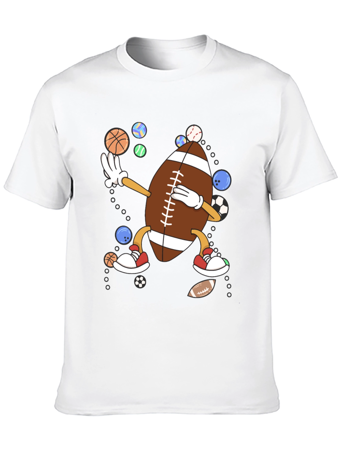Sports Dabbing Football T-Shirt