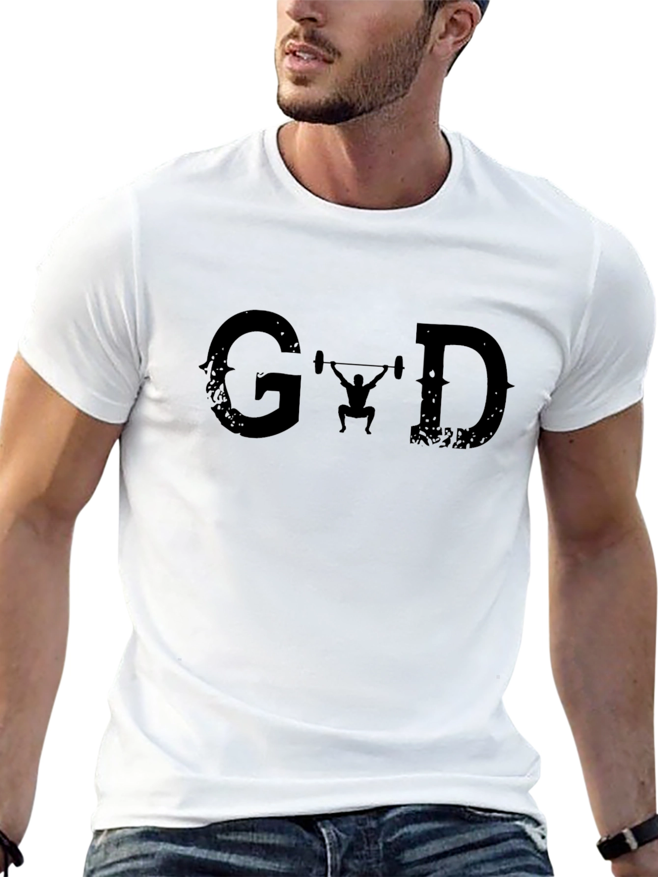 Graphic Print Mens T-Shirt - Gym & Weightlifting