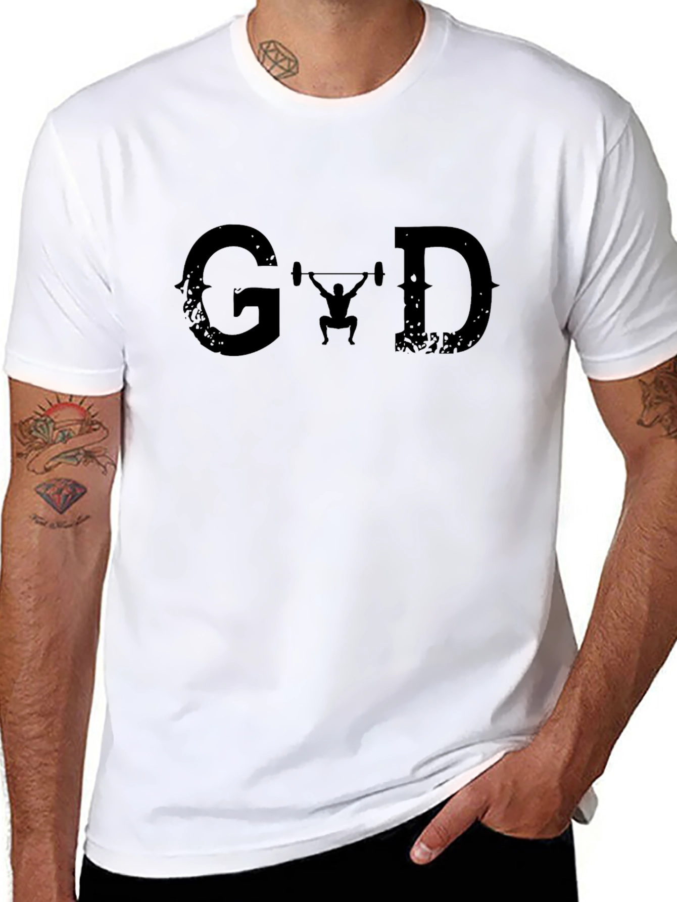 Graphic Print Mens T-Shirt - Gym & Weightlifting