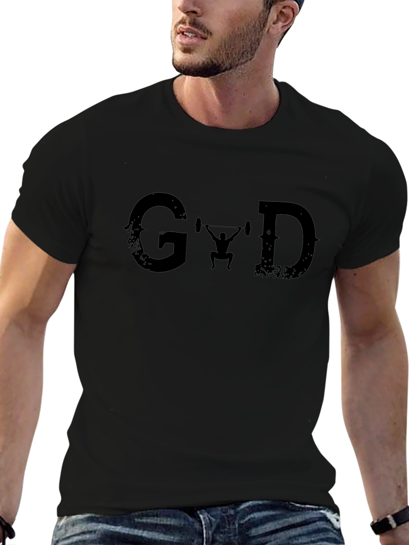 Graphic Print Mens T-Shirt - Gym & Weightlifting