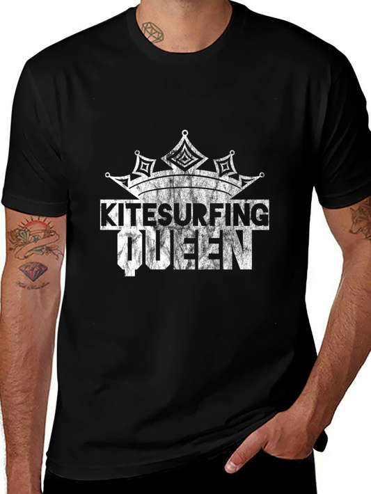 Kitesurfing Queen Black T-Shirt