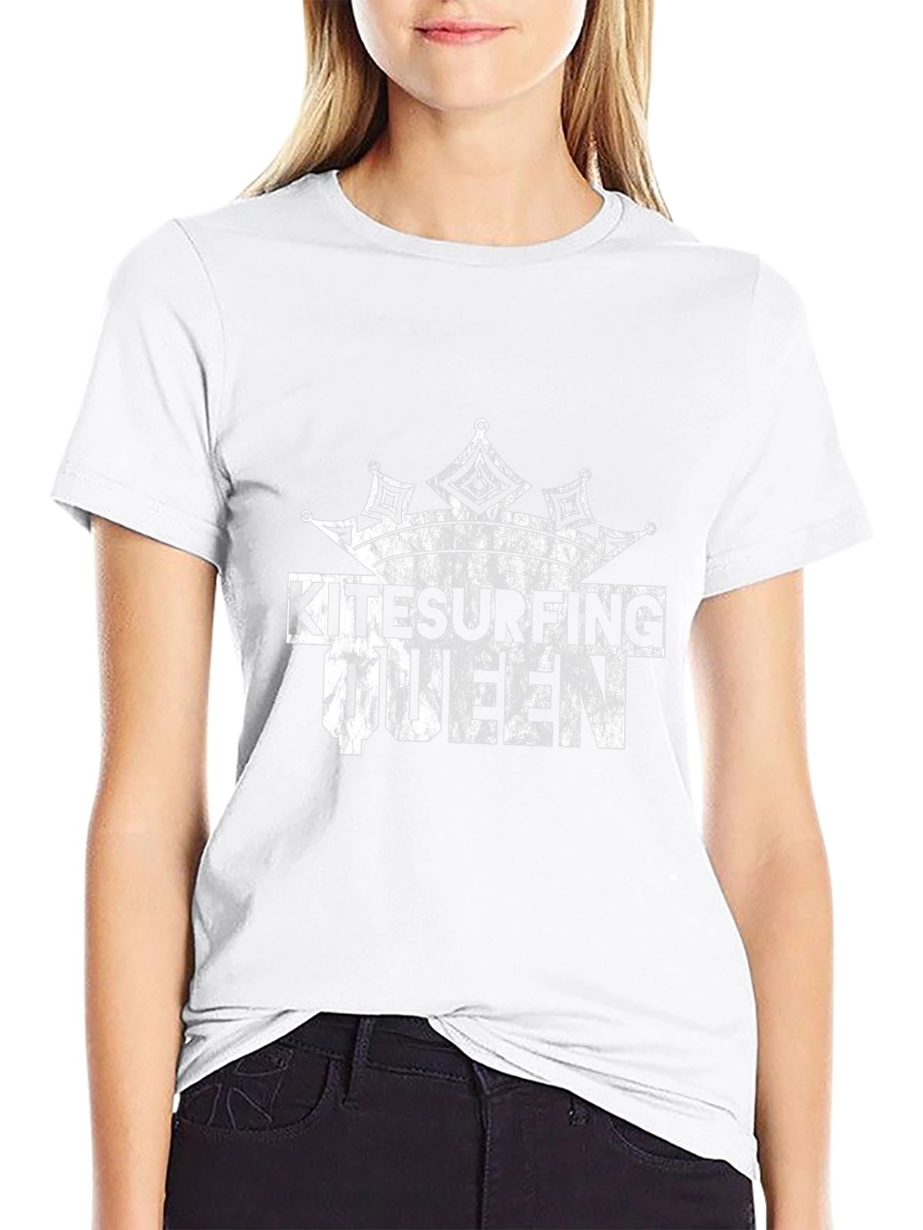 Kitesurfing Queen Black T-Shirt