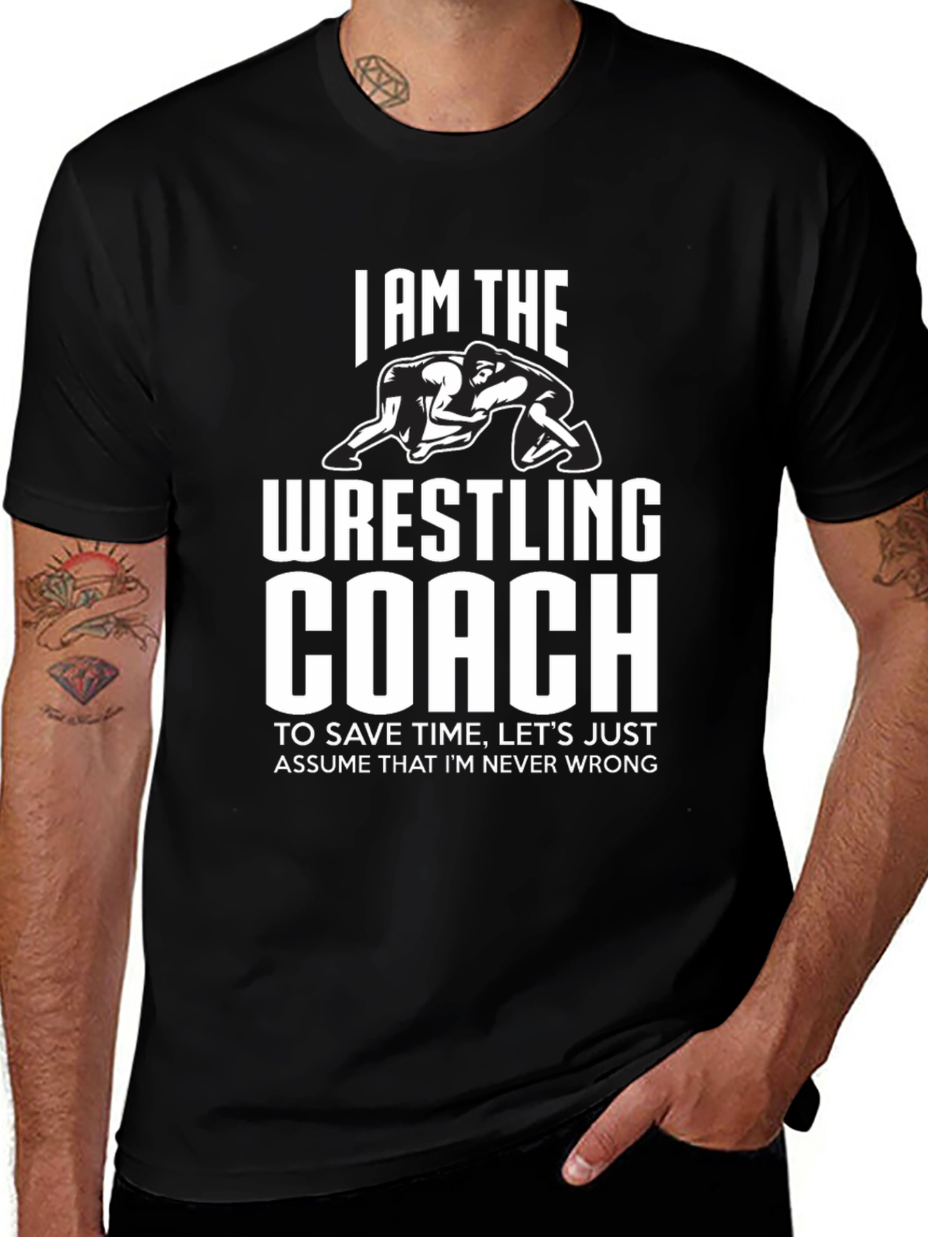 Wrestling Coach T-Shirt - I Am The Wrestling Coach