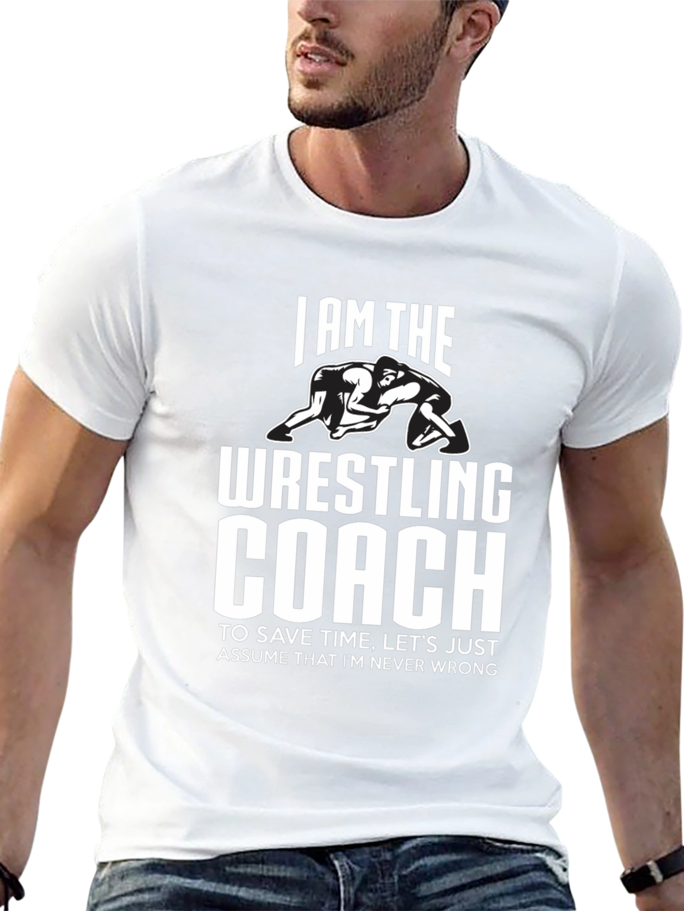 Wrestling Coach T-Shirt - I Am The Wrestling Coach