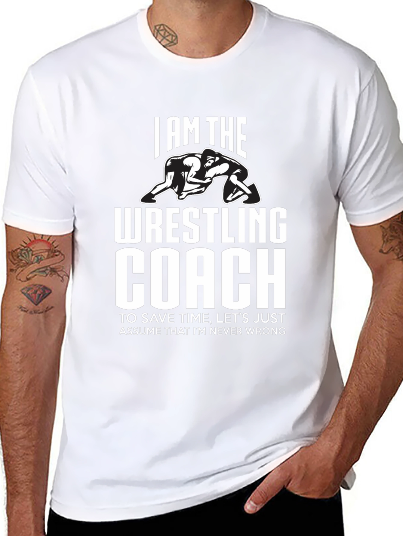 Wrestling Coach T-Shirt - I Am The Wrestling Coach