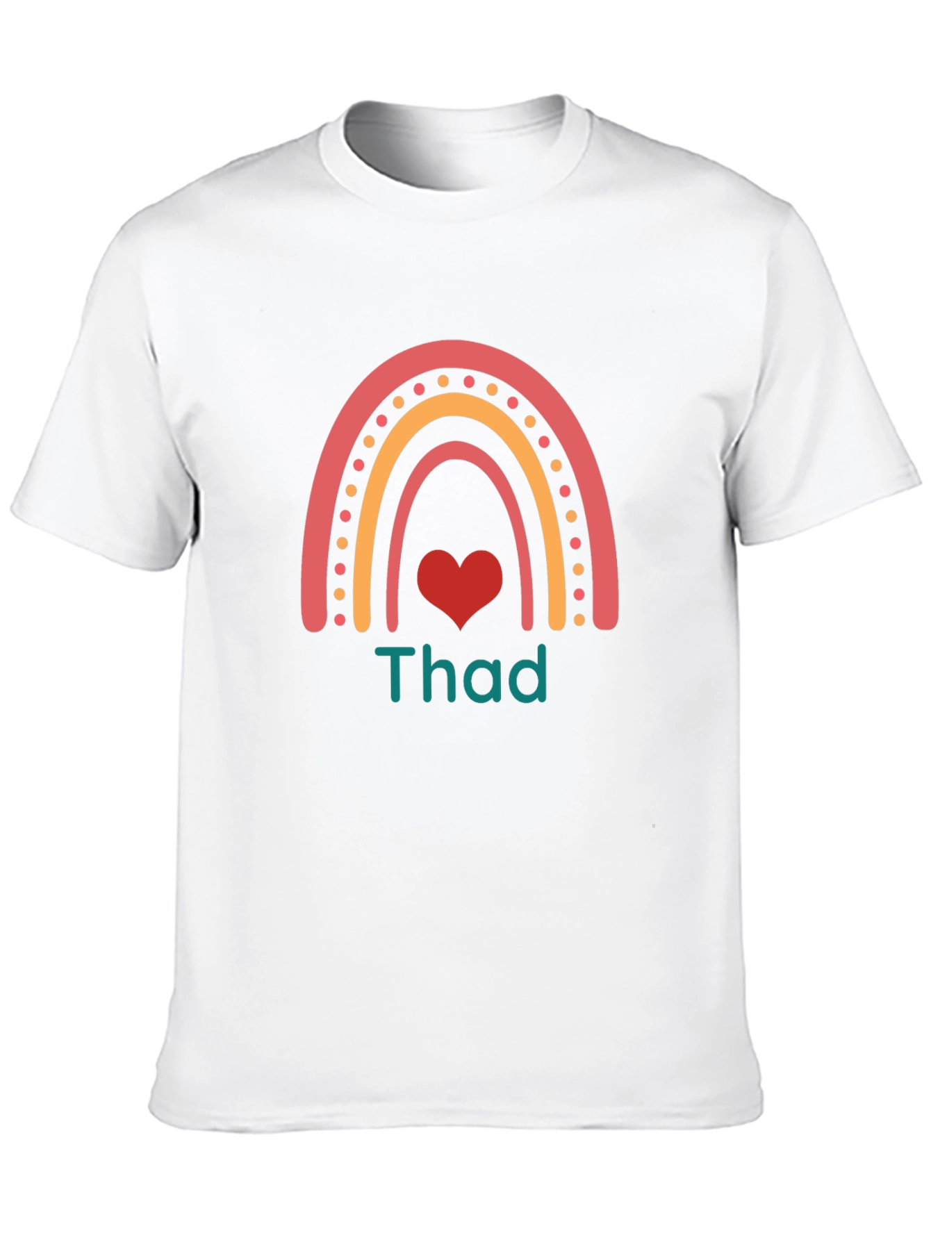 Rainbow Heart Thad T-Shirt