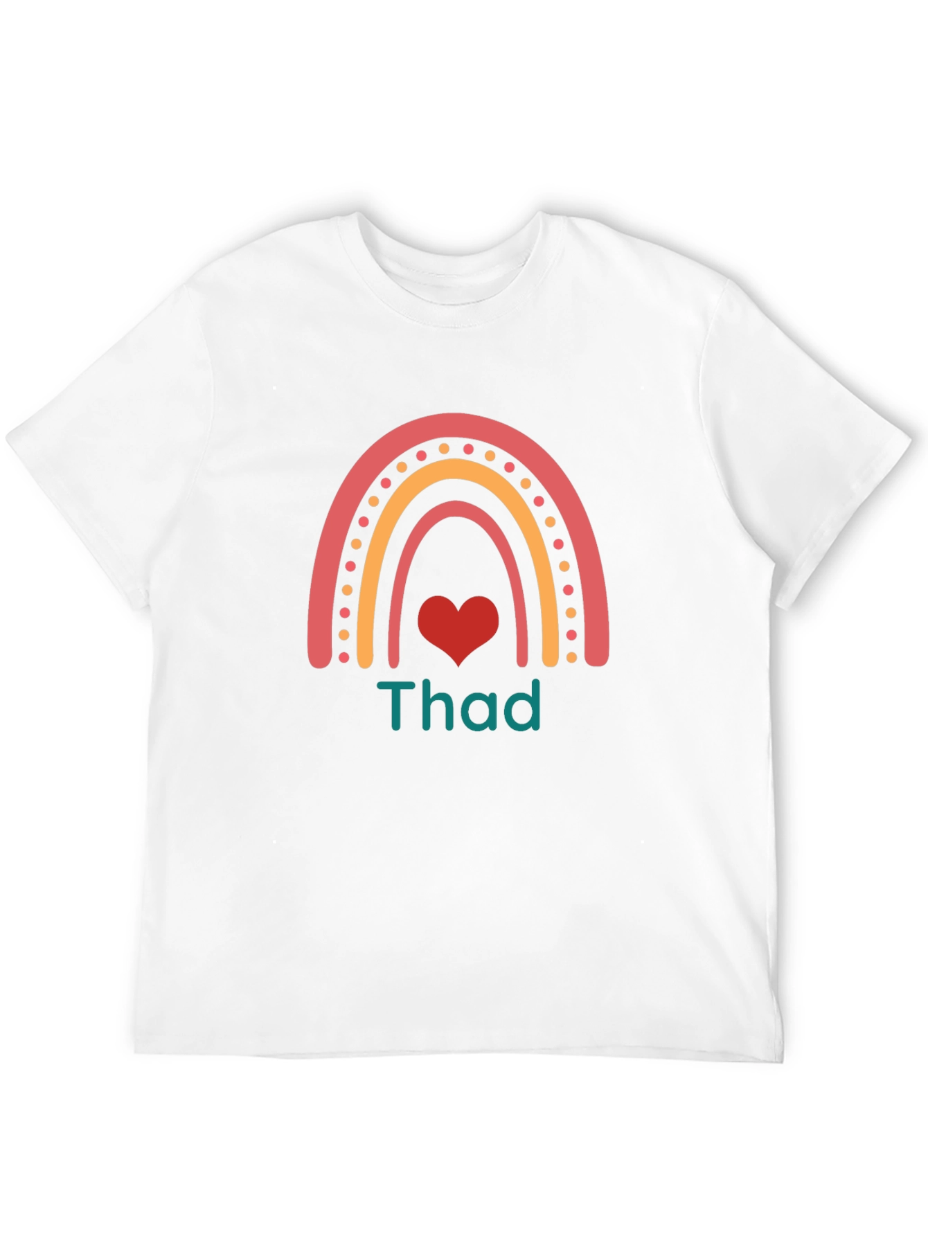 Rainbow Heart Thad T-Shirt