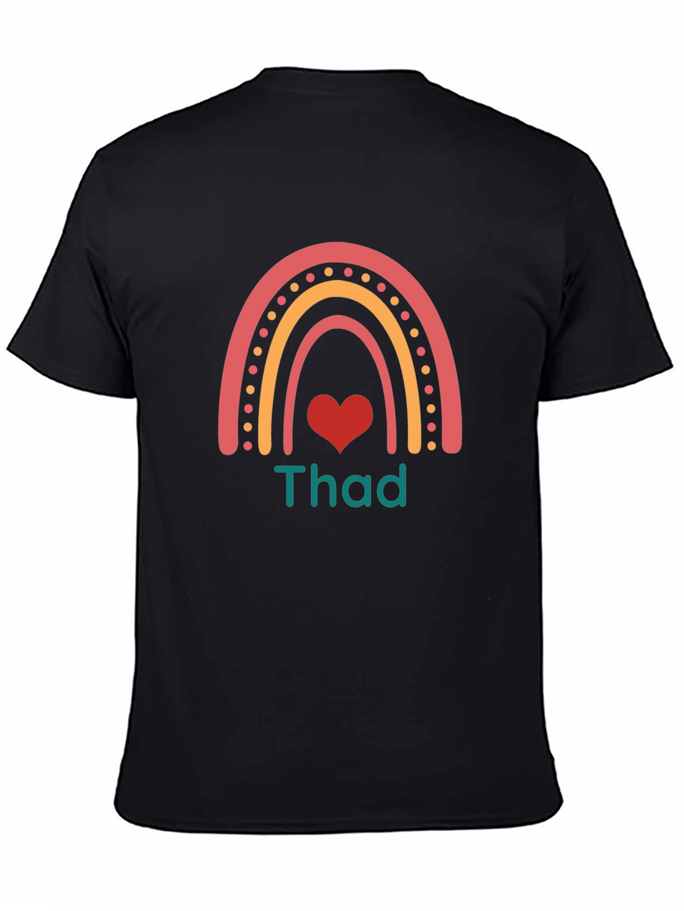 Rainbow Heart Thad T-Shirt