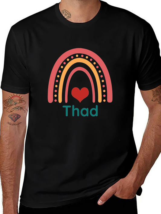 Rainbow Heart Thad T-Shirt