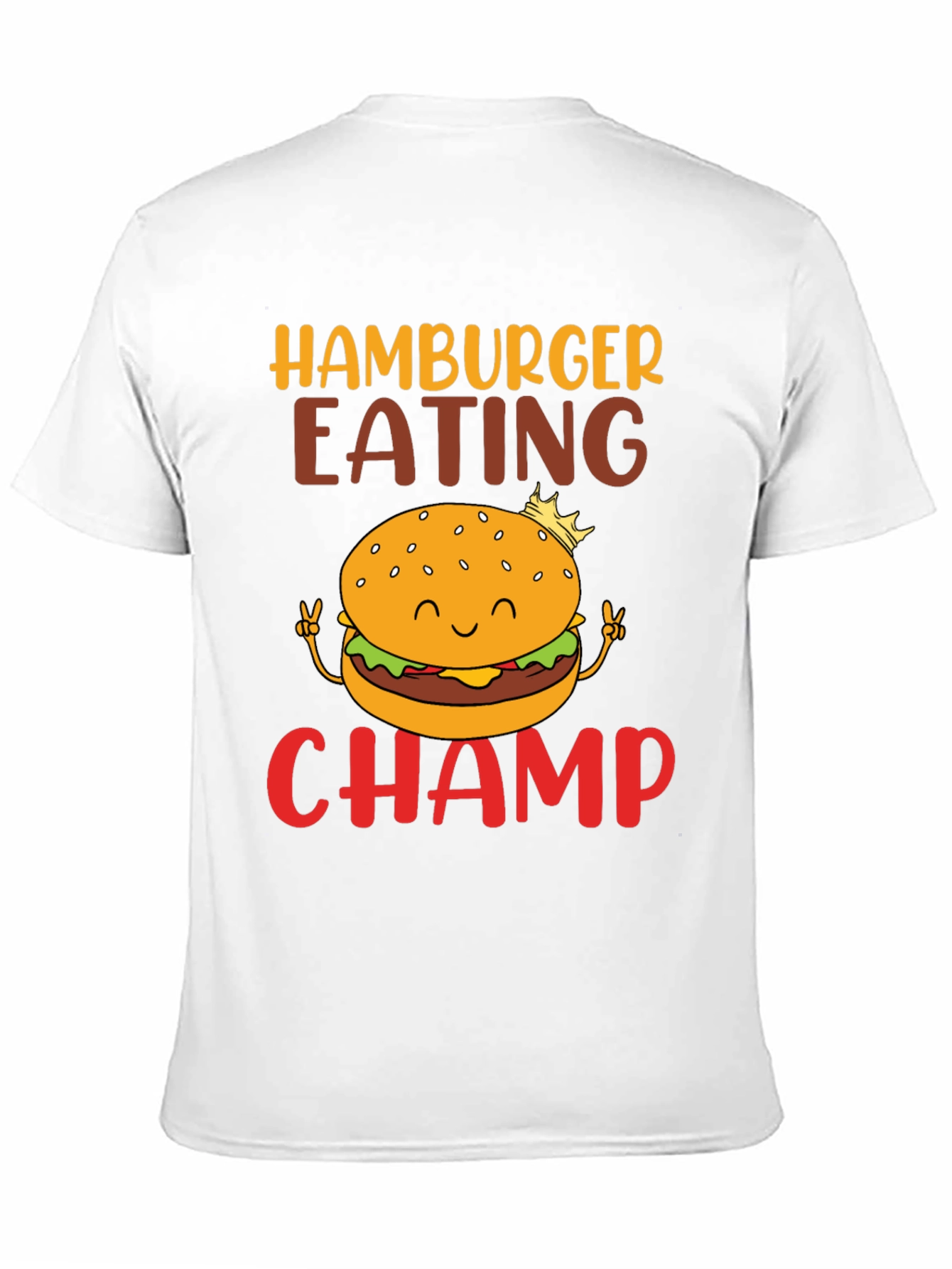 Hamburger Eating Champ Graphic T-Shirt