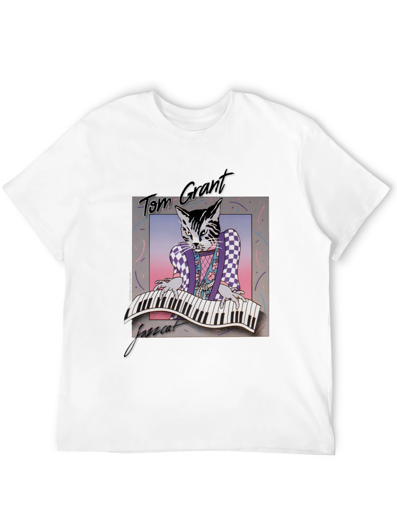 Jazz Cat T-Shirt - Tom Grant Graphic Tee