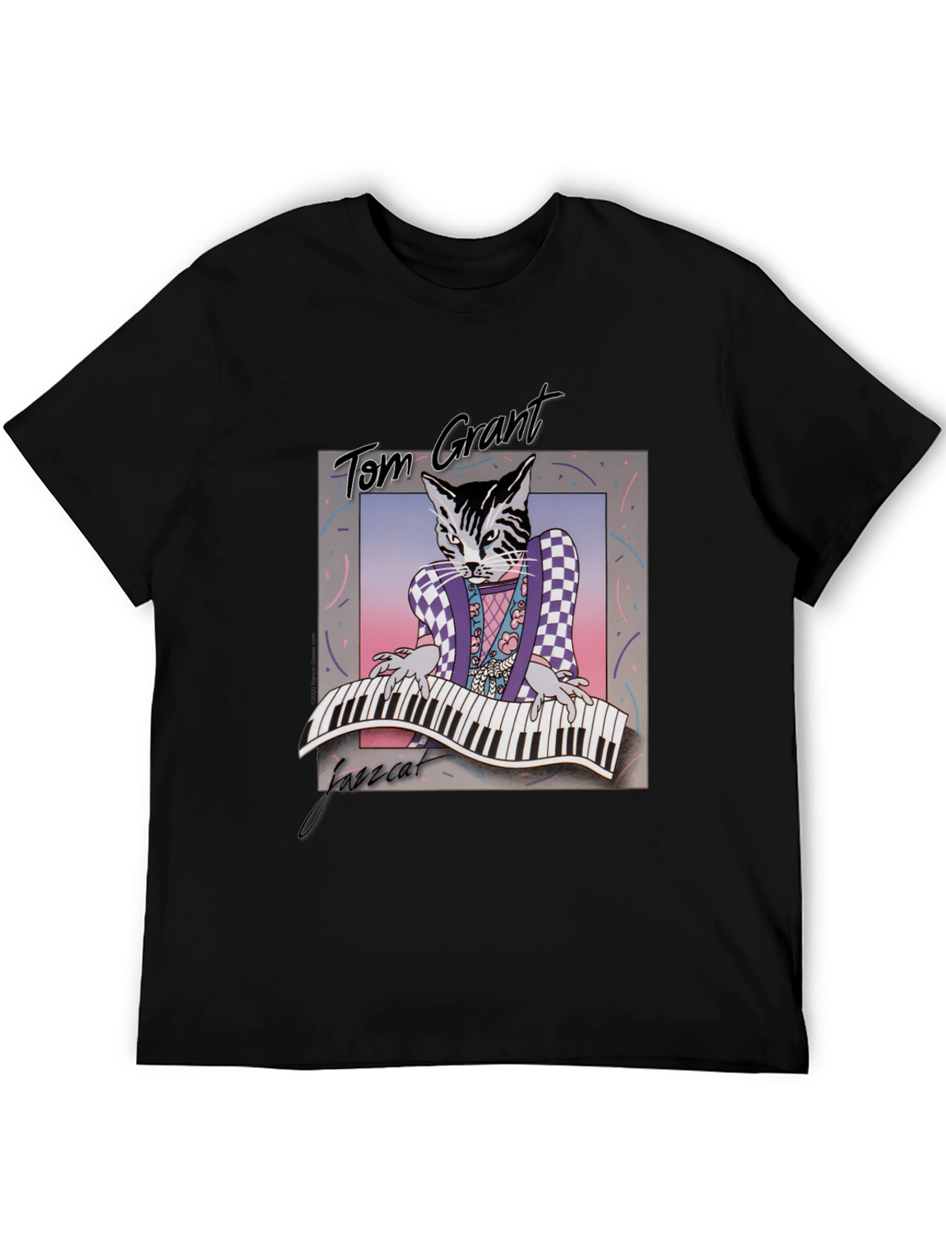 Jazz Cat T-Shirt - Tom Grant Graphic Tee