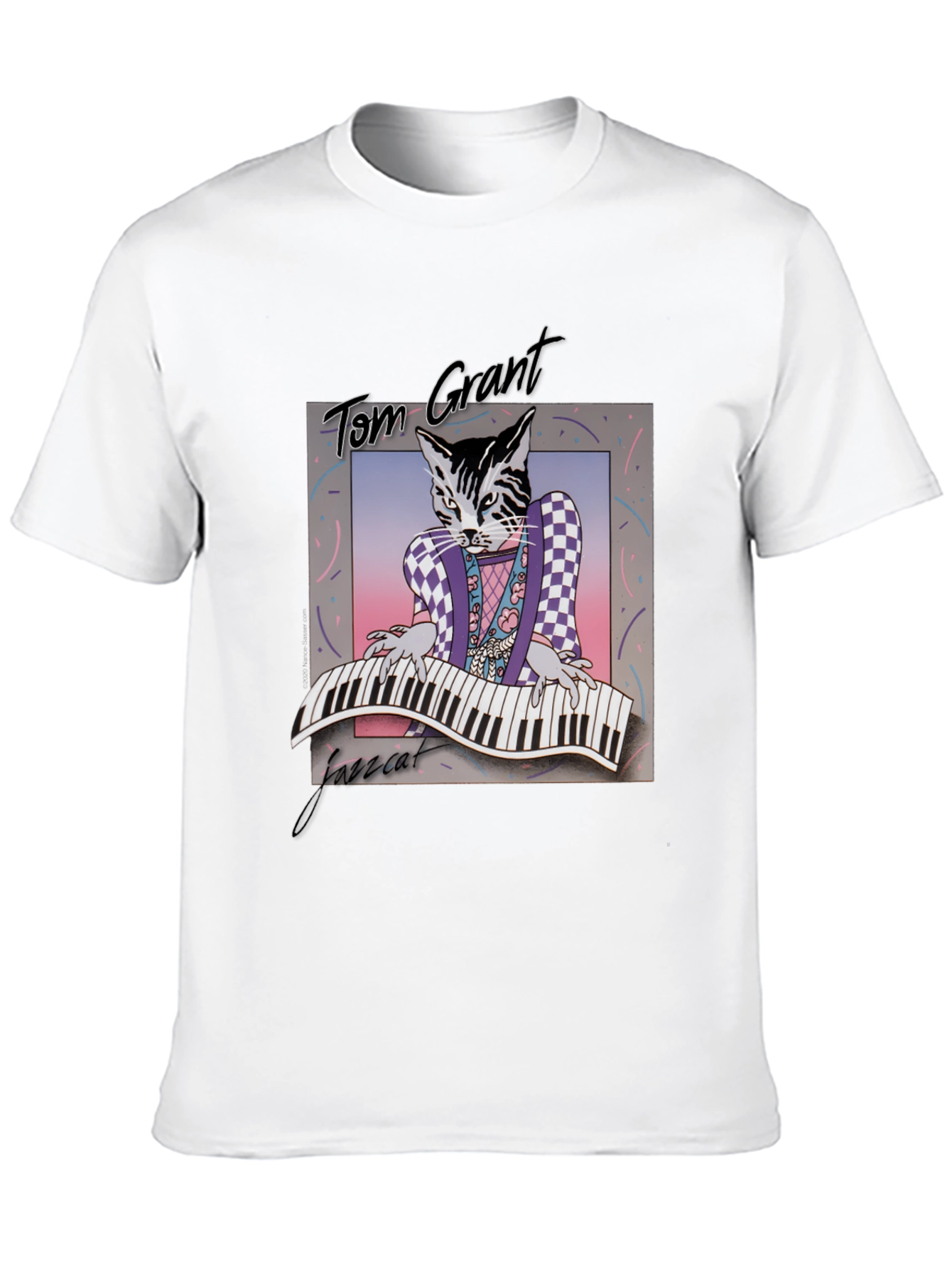 Jazz Cat T-Shirt - Tom Grant Graphic Tee