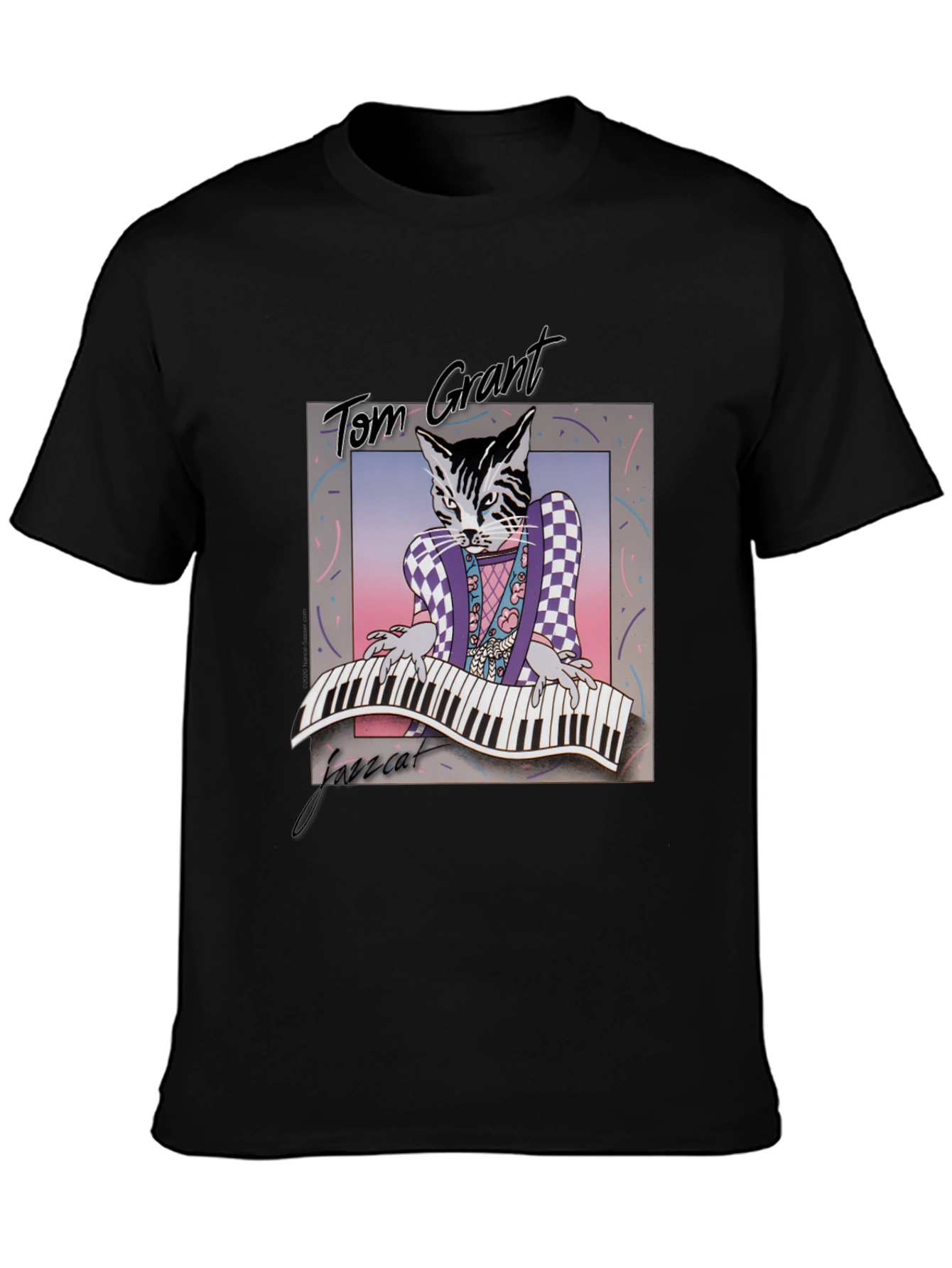 Jazz Cat T-Shirt - Tom Grant Graphic Tee